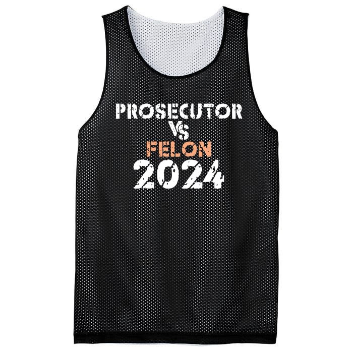 Prosecutor Vs Felon 2024 Mesh Reversible Basketball Jersey Tank