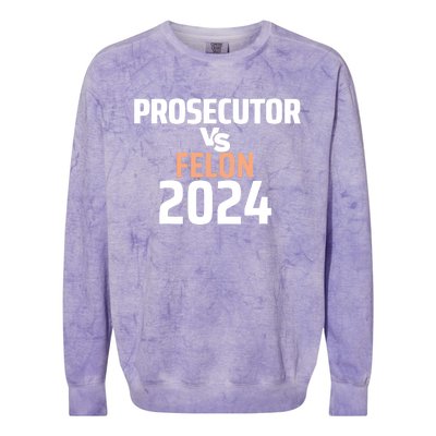 Prosecutor Vs Felon 2024 Colorblast Crewneck Sweatshirt