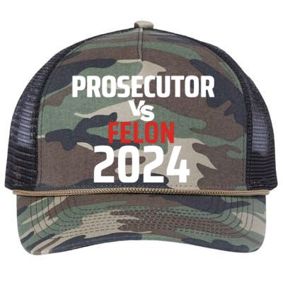 Prosecutor Vs Felon 2024 Retro Rope Trucker Hat Cap