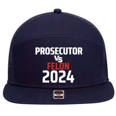 Prosecutor Vs Felon 2024 7 Panel Mesh Trucker Snapback Hat