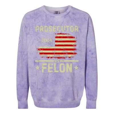 Prosecutor Vs Felon 2024 Colorblast Crewneck Sweatshirt