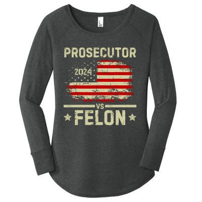 Prosecutor Vs Felon 2024 Women's Perfect Tri Tunic Long Sleeve Shirt