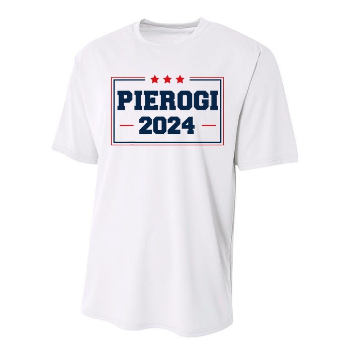 Pierogi Vote For Polish Food In 2024 Performance Sprint T-Shirt