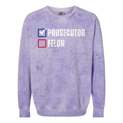 Prosecutor Vs Felon 2024 Colorblast Crewneck Sweatshirt