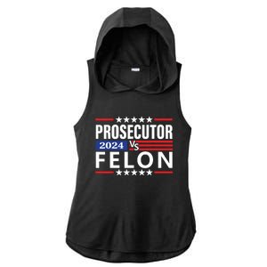 Prosecutor Vs Felon Ladies PosiCharge Tri-Blend Wicking Draft Hoodie Tank