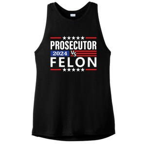 Prosecutor Vs Felon Ladies PosiCharge Tri-Blend Wicking Tank