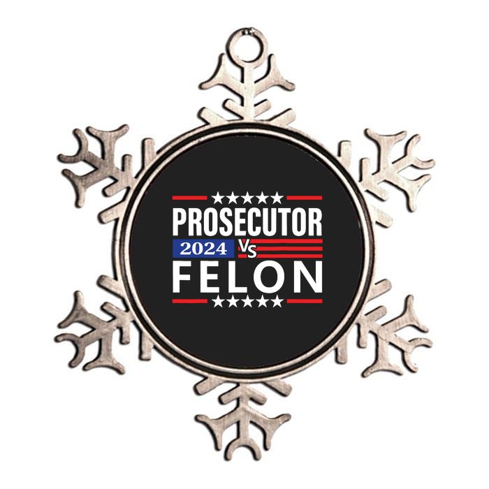 Prosecutor Vs Felon Metallic Star Ornament