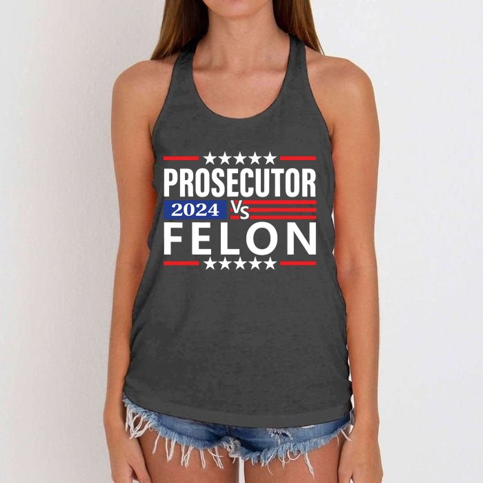 Prosecutor Vs Felon Women's Knotted Racerback Tank