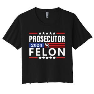 Prosecutor Vs Felon Women's Crop Top Tee