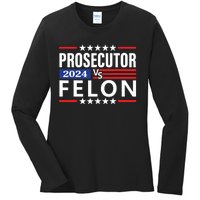 Prosecutor Vs Felon Ladies Long Sleeve Shirt