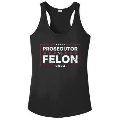 Prosecutor Vs Felon Funny Voting Election 2024 Ladies PosiCharge Competitor Racerback Tank