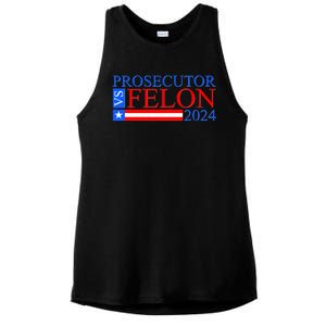 Prosecutor Vs Felon 2024 Kamala Vs Trump 2024 Election Ladies PosiCharge Tri-Blend Wicking Tank