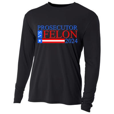 Prosecutor Vs Felon 2024 Kamala Vs Trump 2024 Election Cooling Performance Long Sleeve Crew