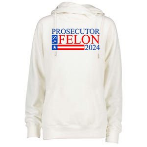 Prosecutor Vs Felon 2024 Kamala Vs Trump 2024 Election Womens Funnel Neck Pullover Hood