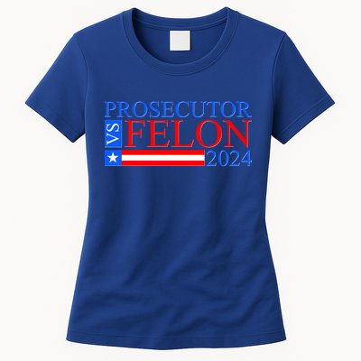 Prosecutor Vs Felon 2024 Kamala Vs Trump 2024 Election Womens T-Shirt