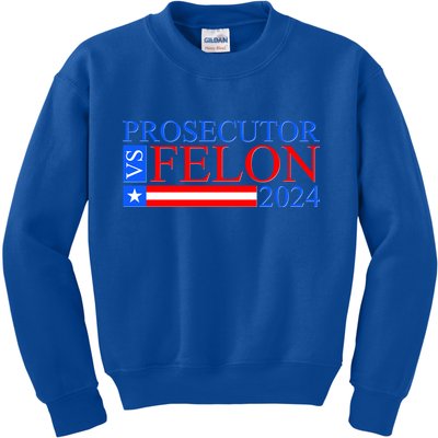 Prosecutor Vs Felon 2024 Kamala Vs Trump 2024 Election Kids Sweatshirt