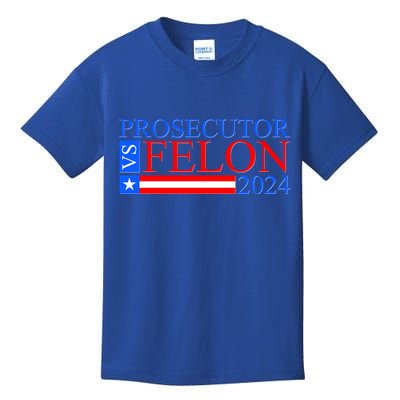 Prosecutor Vs Felon 2024 Kamala Vs Trump 2024 Election Kids T-Shirt