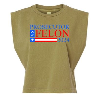 Prosecutor Vs Felon 2024 Kamala Vs Trump 2024 Election Garment-Dyed Women's Muscle Tee