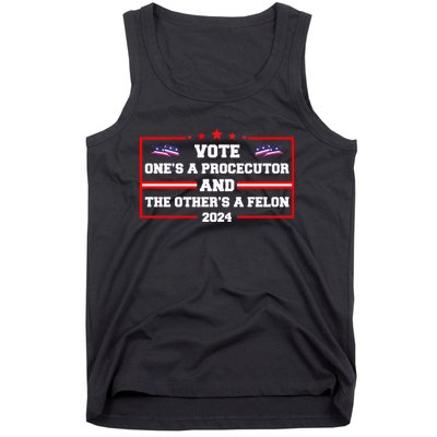 Prosecutor Versus Felon Voter Funny Political Tank Top