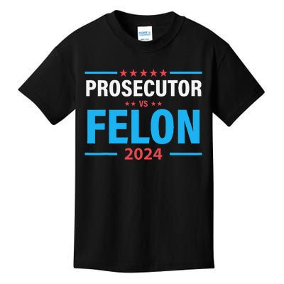 Prosecutor Versus Felon Political Voter Kids T-Shirt