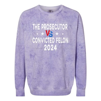 Prosecutor Vs Felon Prosecutor Vs Felon 2024 Funny Colorblast Crewneck Sweatshirt