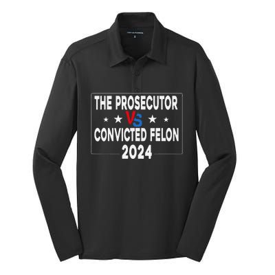 Prosecutor Vs Felon Prosecutor Vs Felon 2024 Funny Silk Touch Performance Long Sleeve Polo