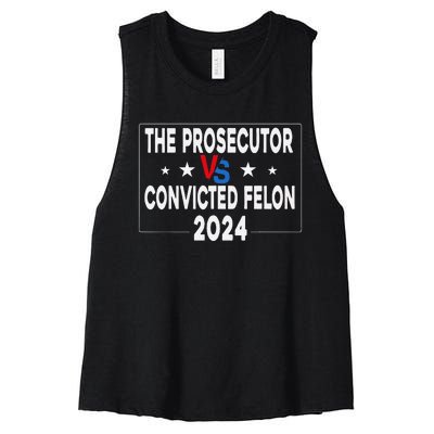 Prosecutor Vs Felon Prosecutor Vs Felon 2024 Funny Women's Racerback Cropped Tank