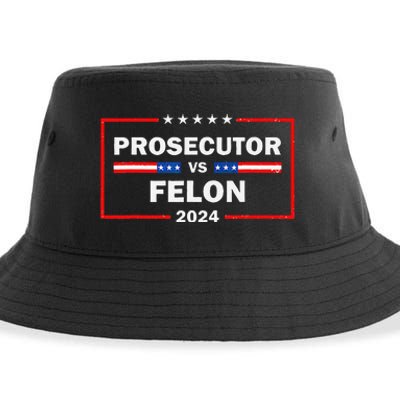 Prosecutor Vs Felon 2024 Funny Voting Election 2024 Sustainable Bucket Hat