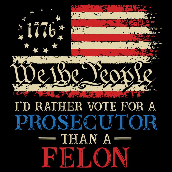 Prosecutor Vs Felon 2024 Rather Vote Prosecutor Than Felon 7-Panel Snapback Hat
