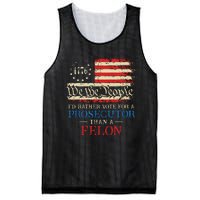 Prosecutor Vs Felon 2024 Rather Vote Prosecutor Than Felon Mesh Reversible Basketball Jersey Tank