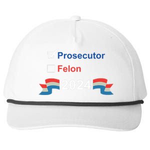 Prosecutor Vs Felon 2024 Snapback Five-Panel Rope Hat