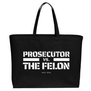 Prosecutor Vs Felon 2024 Presidential Election Kamala Harris Cotton Canvas Jumbo Tote