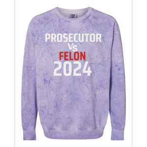 Prosecutor Vs Felon 2024 Funny Voting Election 2024 Usa Colorblast Crewneck Sweatshirt