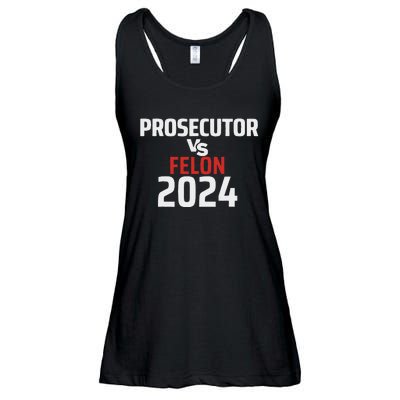 Prosecutor Vs Felon 2024 Funny Voting Election 2024 Usa Ladies Essential Flowy Tank