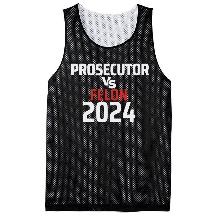 Prosecutor Vs Felon 2024 Funny Voting Election 2024 Usa Mesh Reversible Basketball Jersey Tank