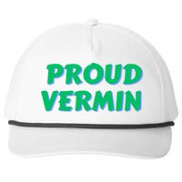 Proud Vermin Funny Quote Snapback Five-Panel Rope Hat