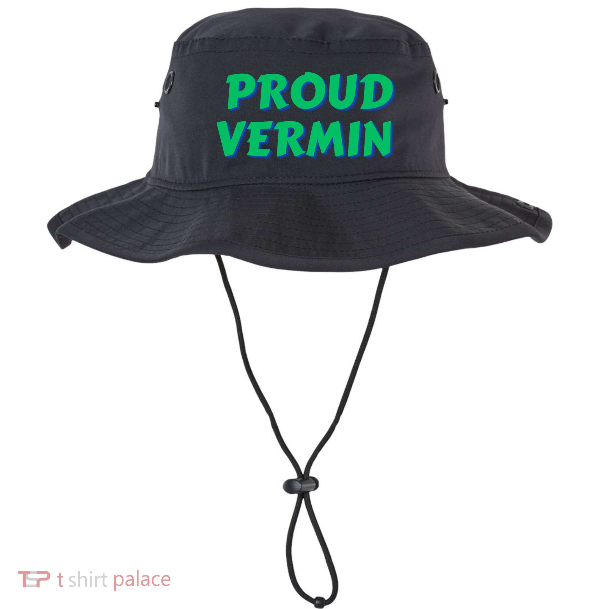 Proud Vermin Funny Quote Bucket Hat