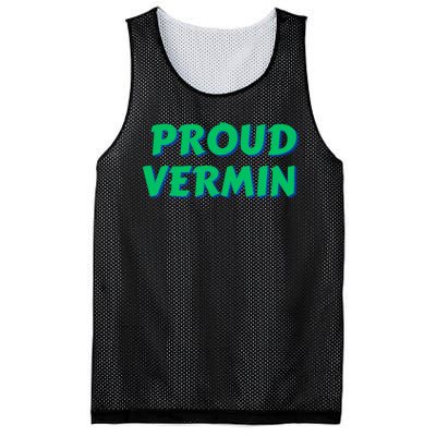 Proud Vermin Funny Quote Mesh Reversible Basketball Jersey Tank