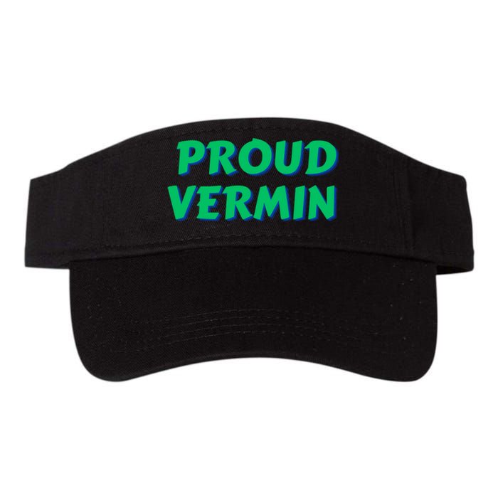 Proud Vermin Funny Quote Valucap Bio-Washed Visor