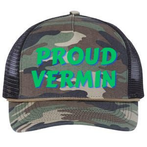 Proud Vermin Funny Quote Retro Rope Trucker Hat Cap