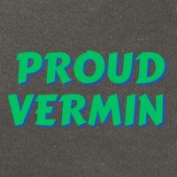 Proud Vermin Funny Quote Cotton Canvas Backpack