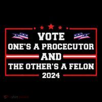Prosecutor Versus Felon Voter Funny Political Wool Snapback Cap