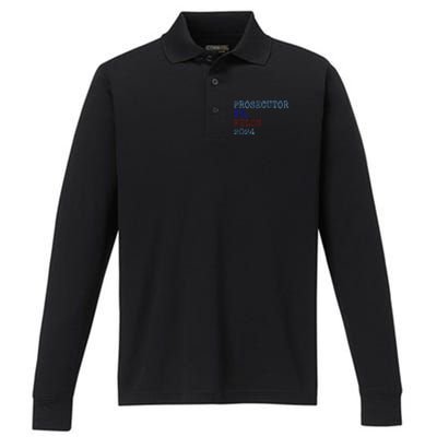 Prosecutor Vs Felon 2024 Performance Long Sleeve Polo