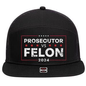 Prosecutor Vs Felon 2024 7 Panel Mesh Trucker Snapback Hat