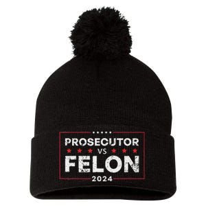 Prosecutor Vs Felon 2024 Pom Pom 12in Knit Beanie