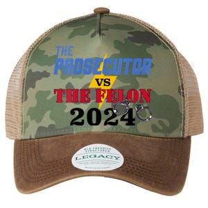 Prosecutor Vs Felon Pro Kamala Harris For President 2024 Legacy Tie Dye Trucker Hat