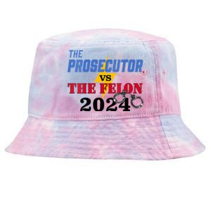 Prosecutor Vs Felon Pro Kamala Harris For President 2024 Tie-Dyed Bucket Hat