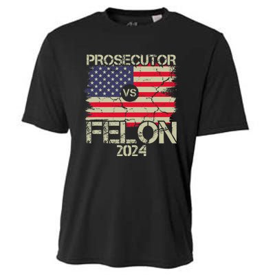 Prosecutor Vs Felon 2024 Usa Flag Cooling Performance Crew T-Shirt