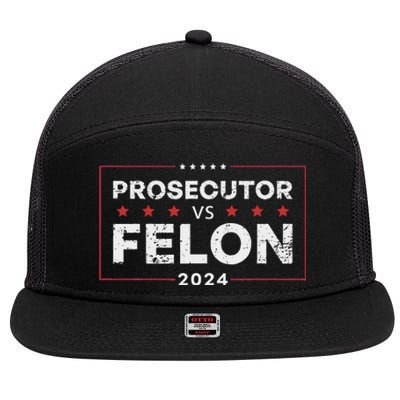 Prosecutor Vs Felon 2024 Funny Voting Election 2024 7 Panel Mesh Trucker Snapback Hat