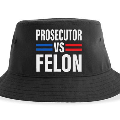 Prosecutor Vs Felon Pro Kamala Harris 2024 President Sustainable Bucket Hat